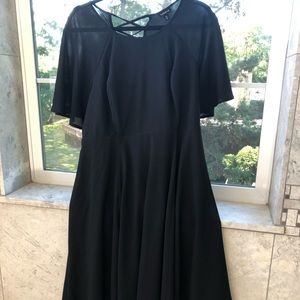 Torrid Black Flowy Dress Sz14
